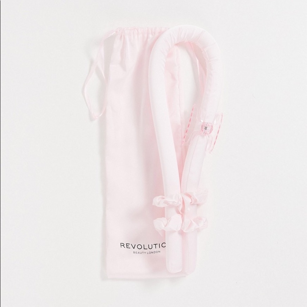 Hair Curl Enhance Satin Curling Ribbon Pink